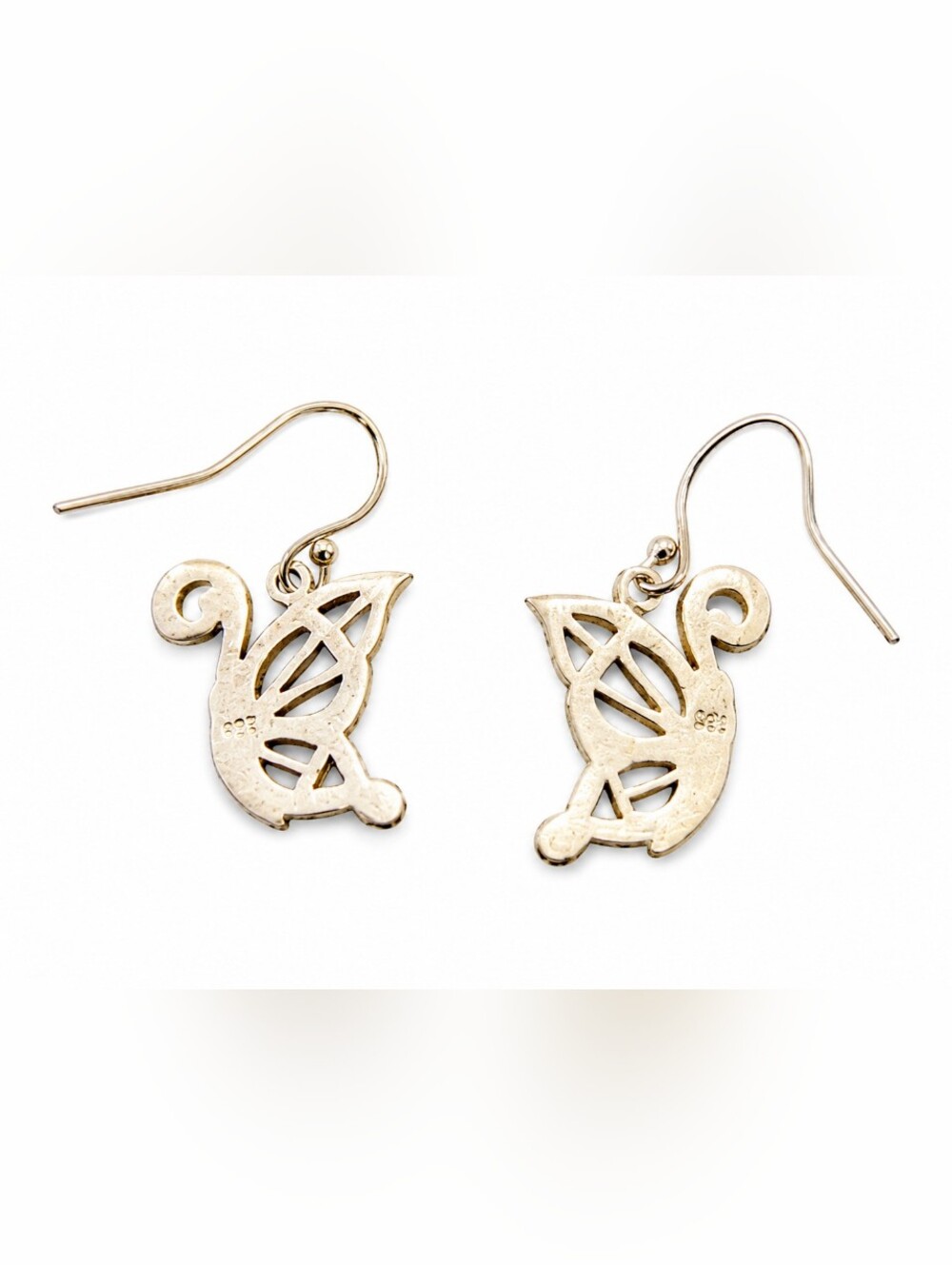 Sterling Silver 925 Celtic Knot Dangle Earrings